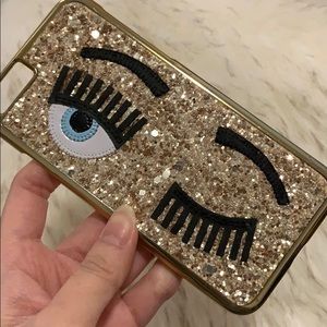 Chiara Ferragni flirting glitter iPhone 6S case